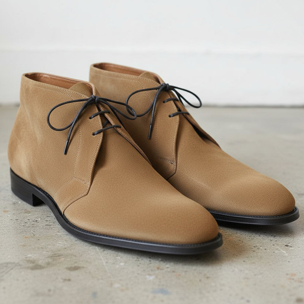 Men's Tan Suede Chukka Boots — Gopham