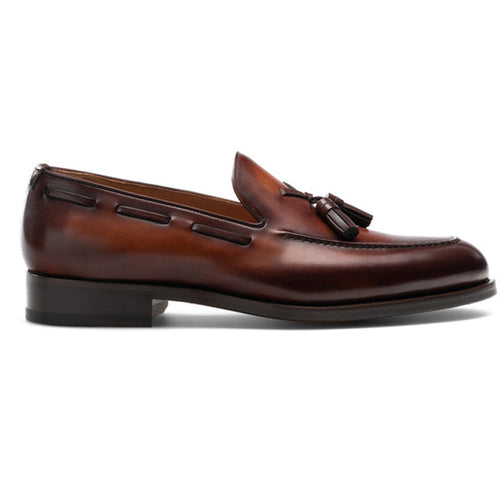 Brown Leather Barbican Tassel Loafers - ITALIAN Casual Shoes Collection AW26