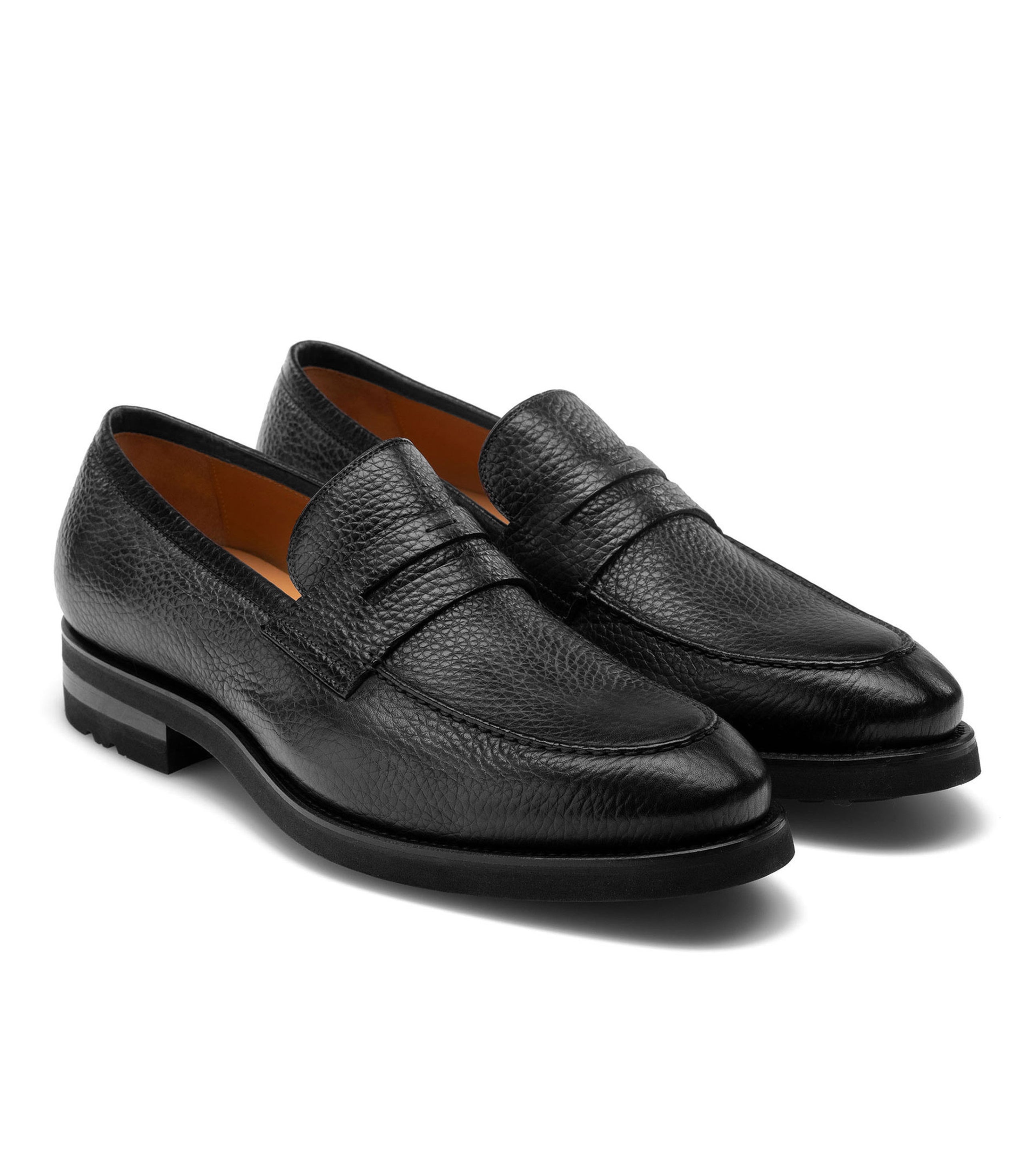 Black Leather Joliette Loafers - Casual Shoes Collection