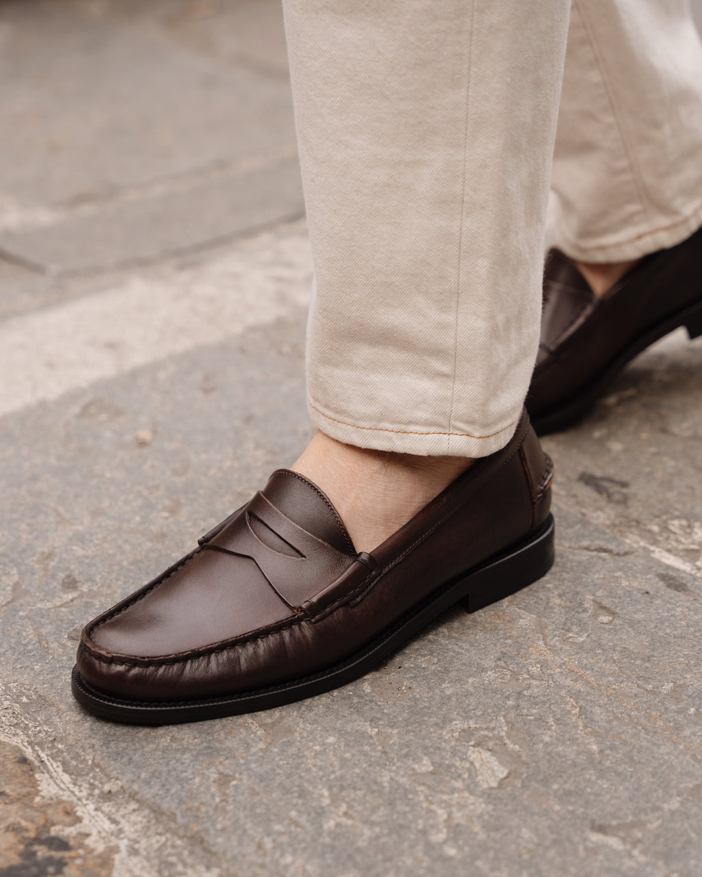 Noble's Walk Dark Brown Penny Loafers