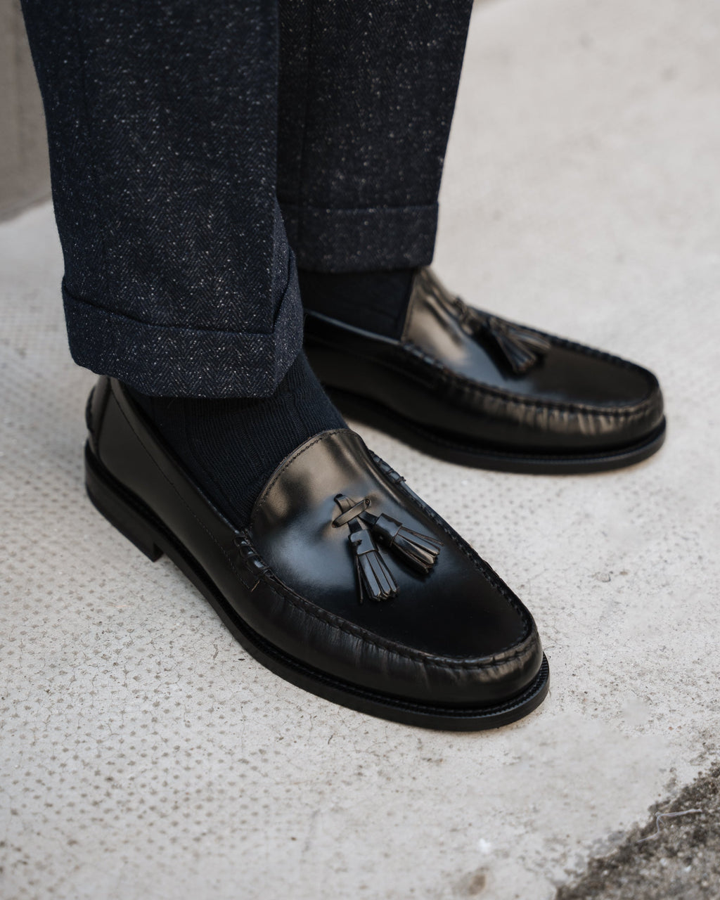 Noble's Walk Marusee Black Leather Loafers