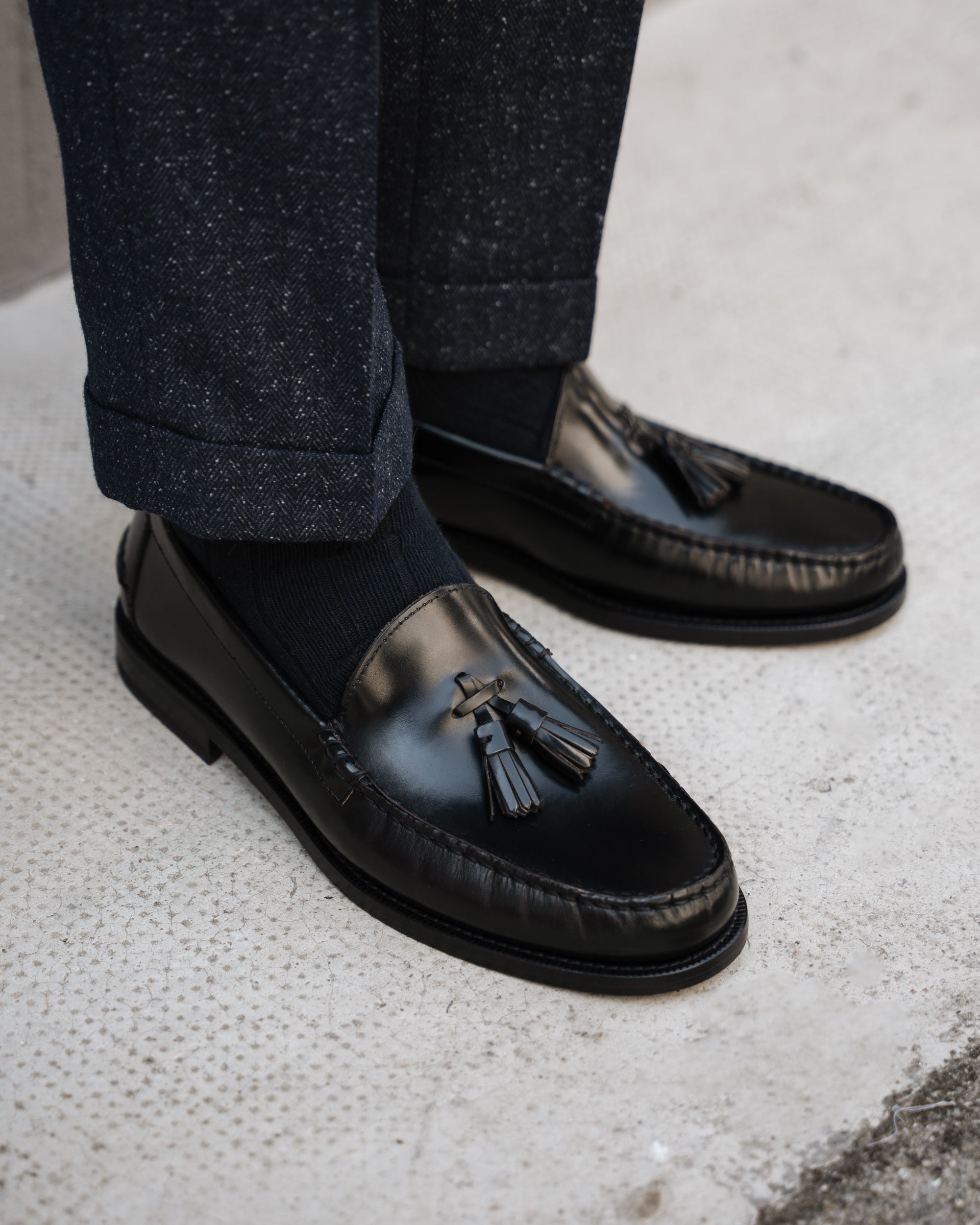 Noble's Walk Marusee Black Leather Loafers