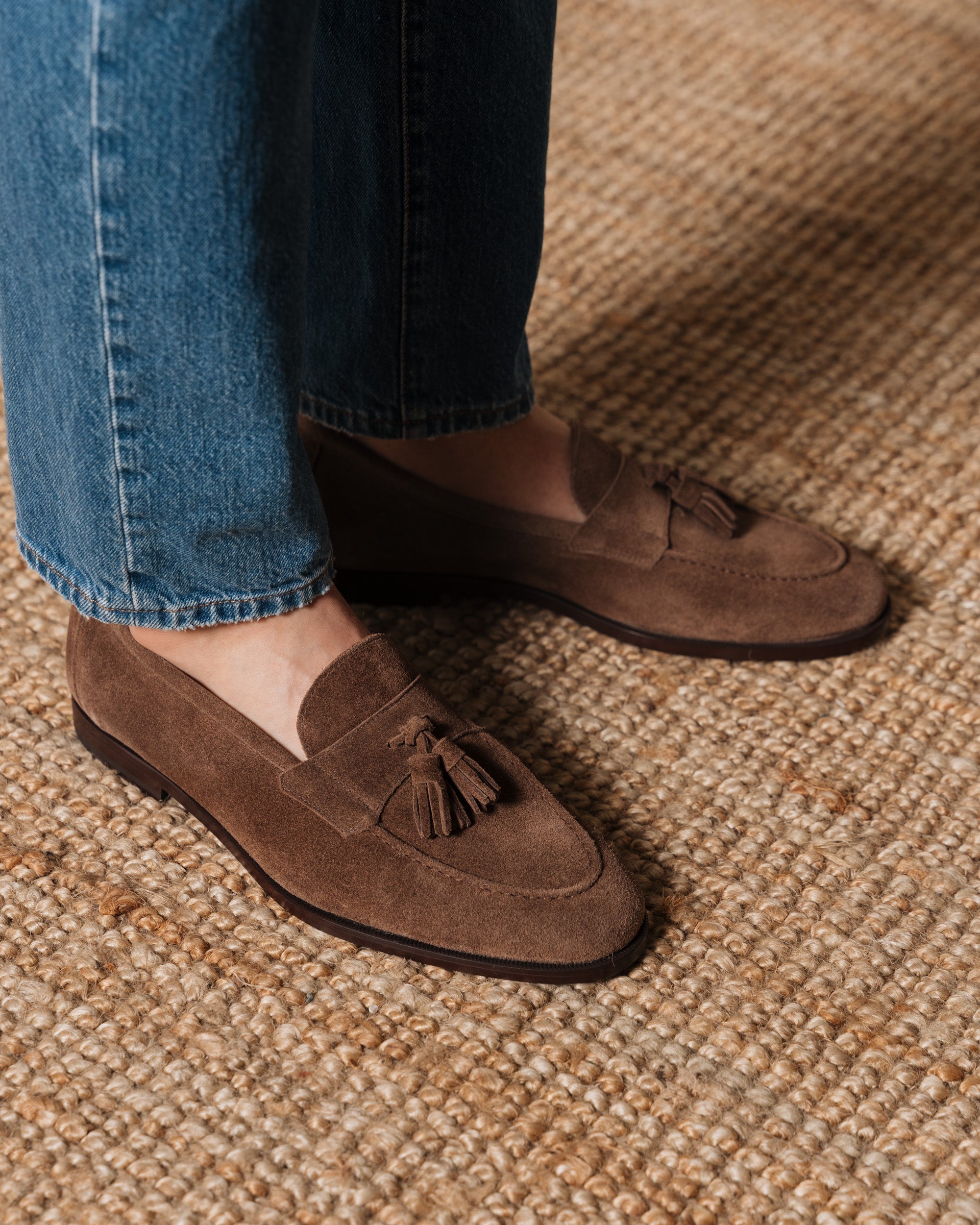 Noble's Walk Straccadent Bark Brown Suede Loafers