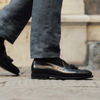Noble's Walk Halverton Black Cordovan Tassel Loafers