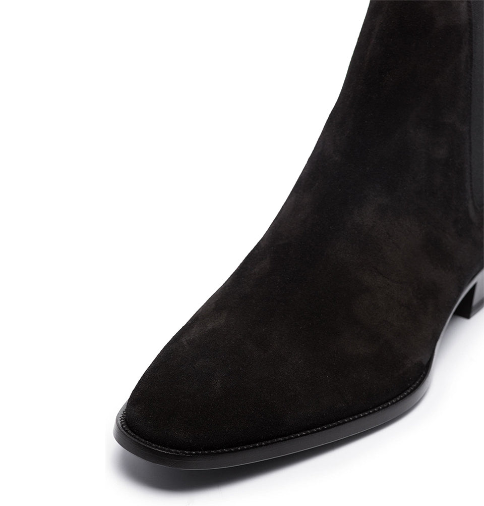 VelvetGrip Suede Chelsea Boots
