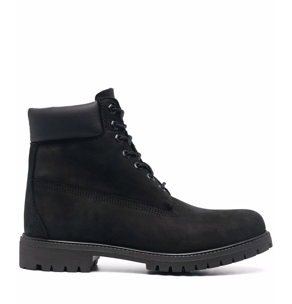 Suede Lace-Up Leather Boots
