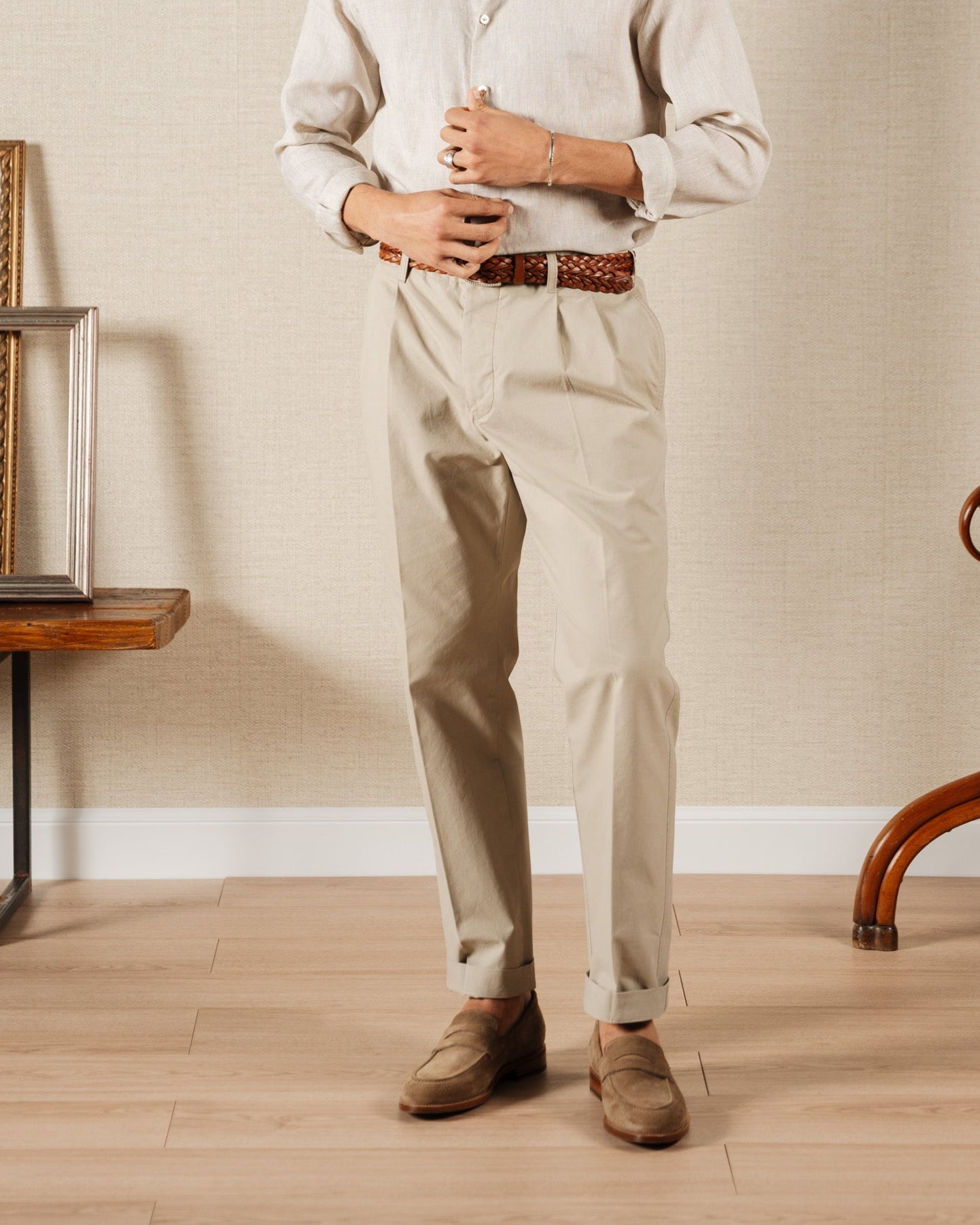 Noble's Walk Harrowmere Sand Suede Penny Loafers