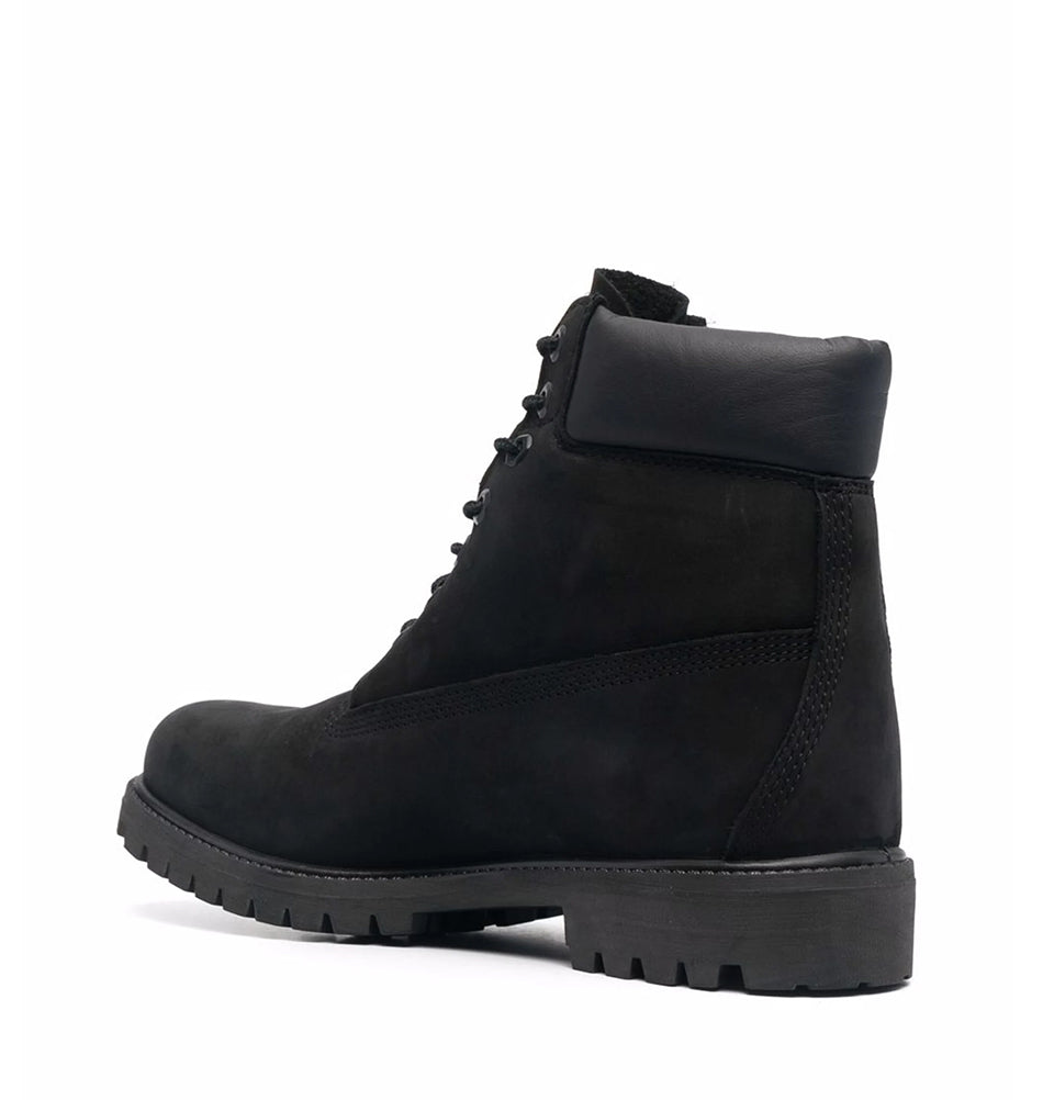 Suede Lace-Up Leather Boots