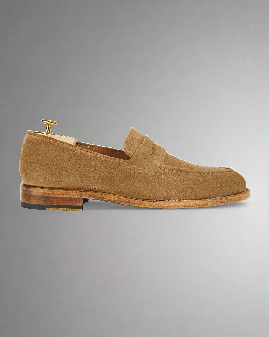 Noble's Walk Harrowmere Sand Suede Penny Loafers