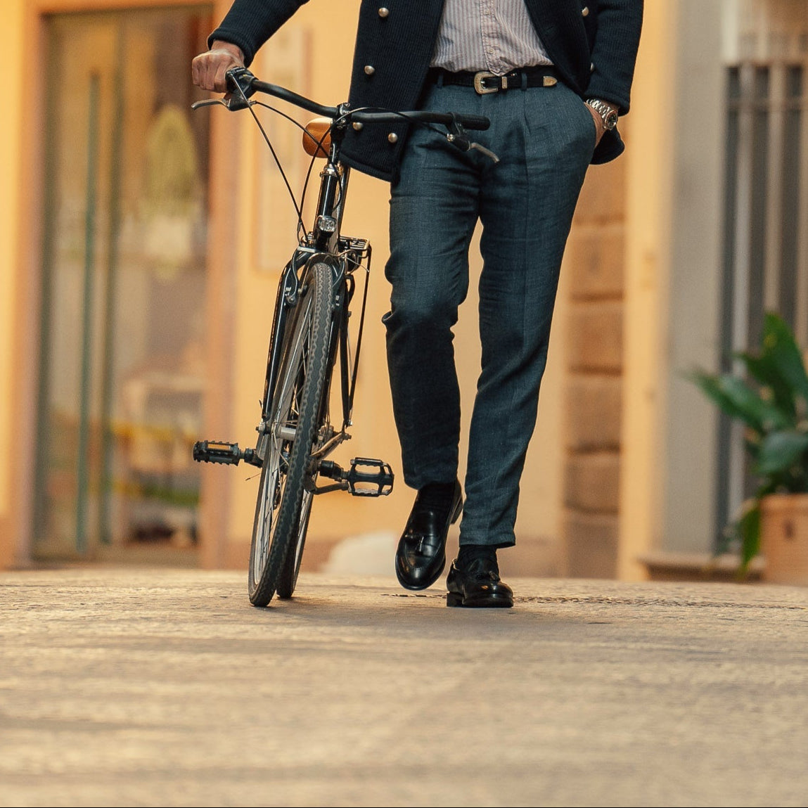 Noble's Walk Halverton Black Cordovan Tassel Loafers