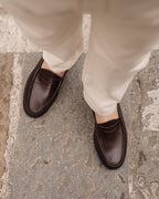 Noble's Walk Dark Brown Penny Loafers