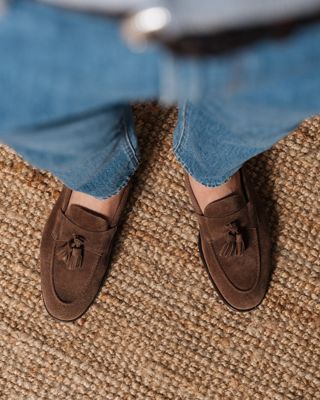 Noble's Walk Straccadent Bark Brown Suede Loafers