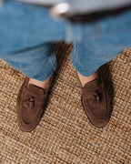 Noble's Walk Straccadent Bark Brown Suede Loafers