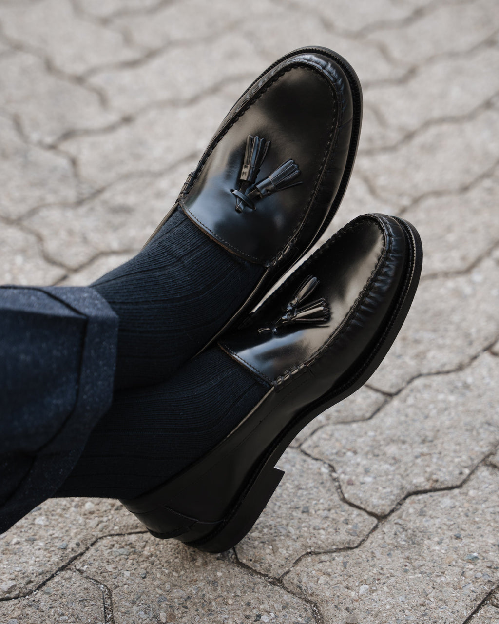 Noble's Walk Marusee Black Leather Loafers
