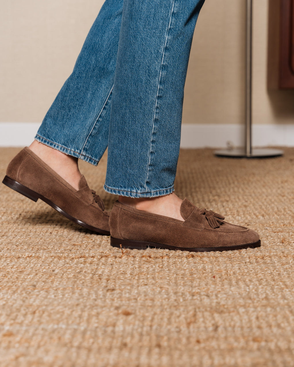 Noble's Walk Straccadent Bark Brown Suede Loafers