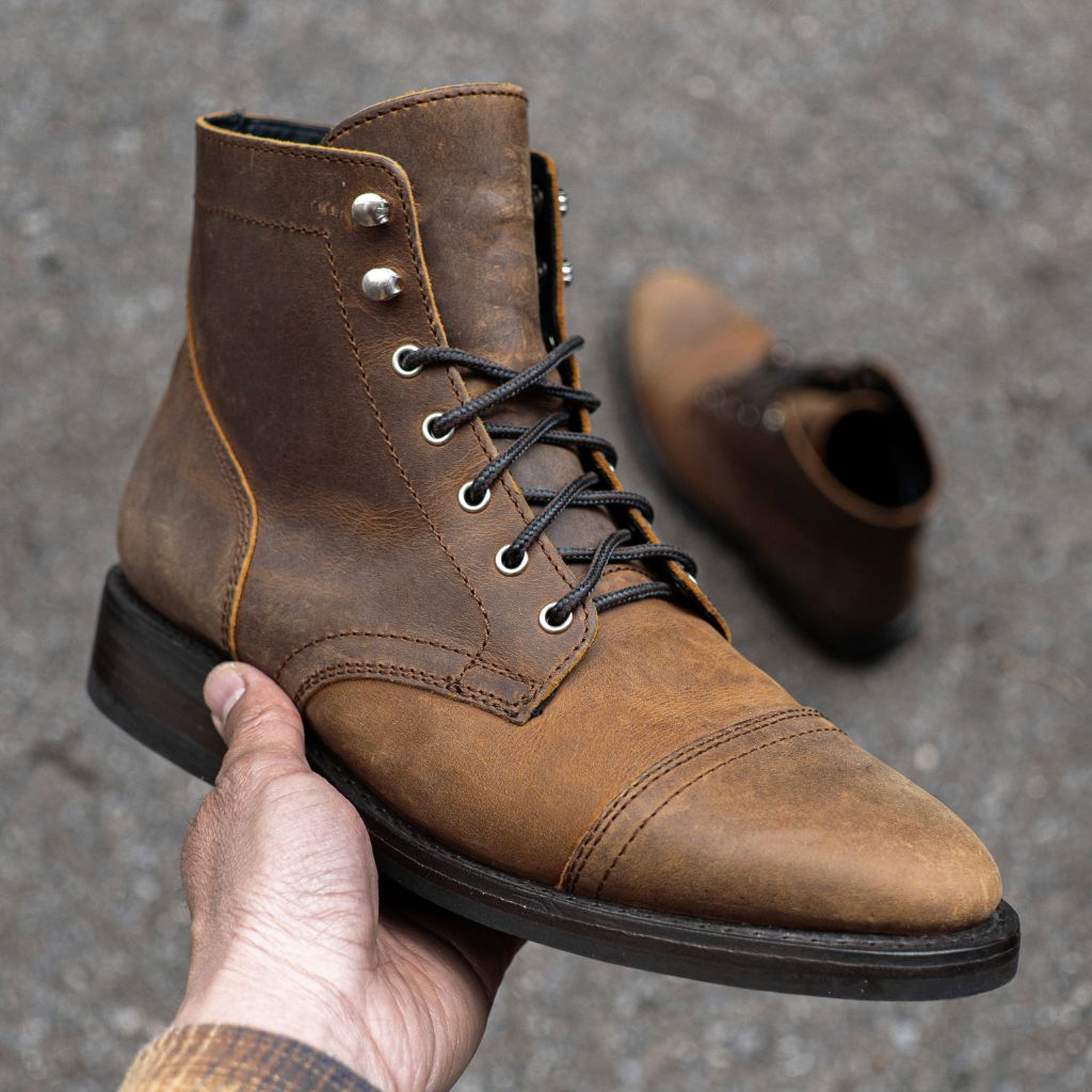 Noble's Walk Frontier Goodyear Welt Lace-Up Leather Boot – Burnt Copper