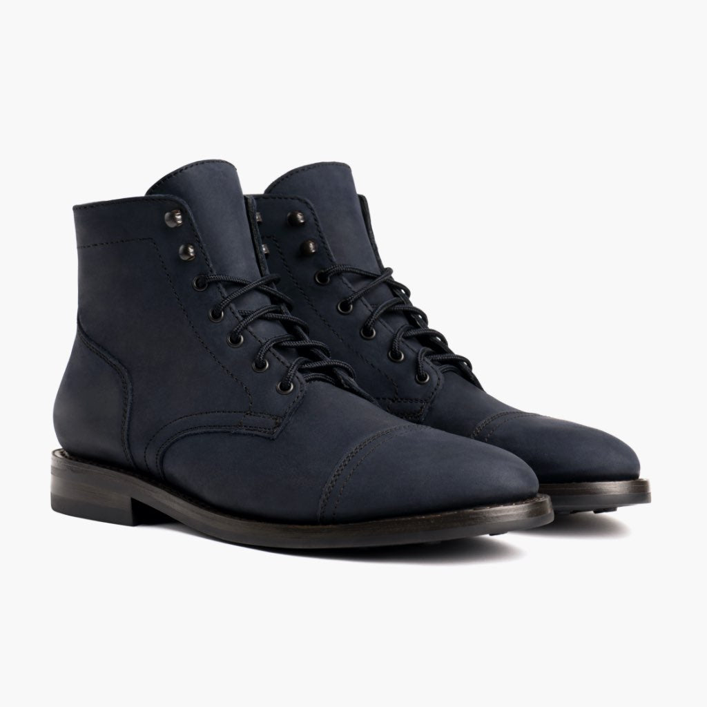 Noble's Walk Frontier Goodyear Welt Lace-Up Leather Boot – Midnight Blue
