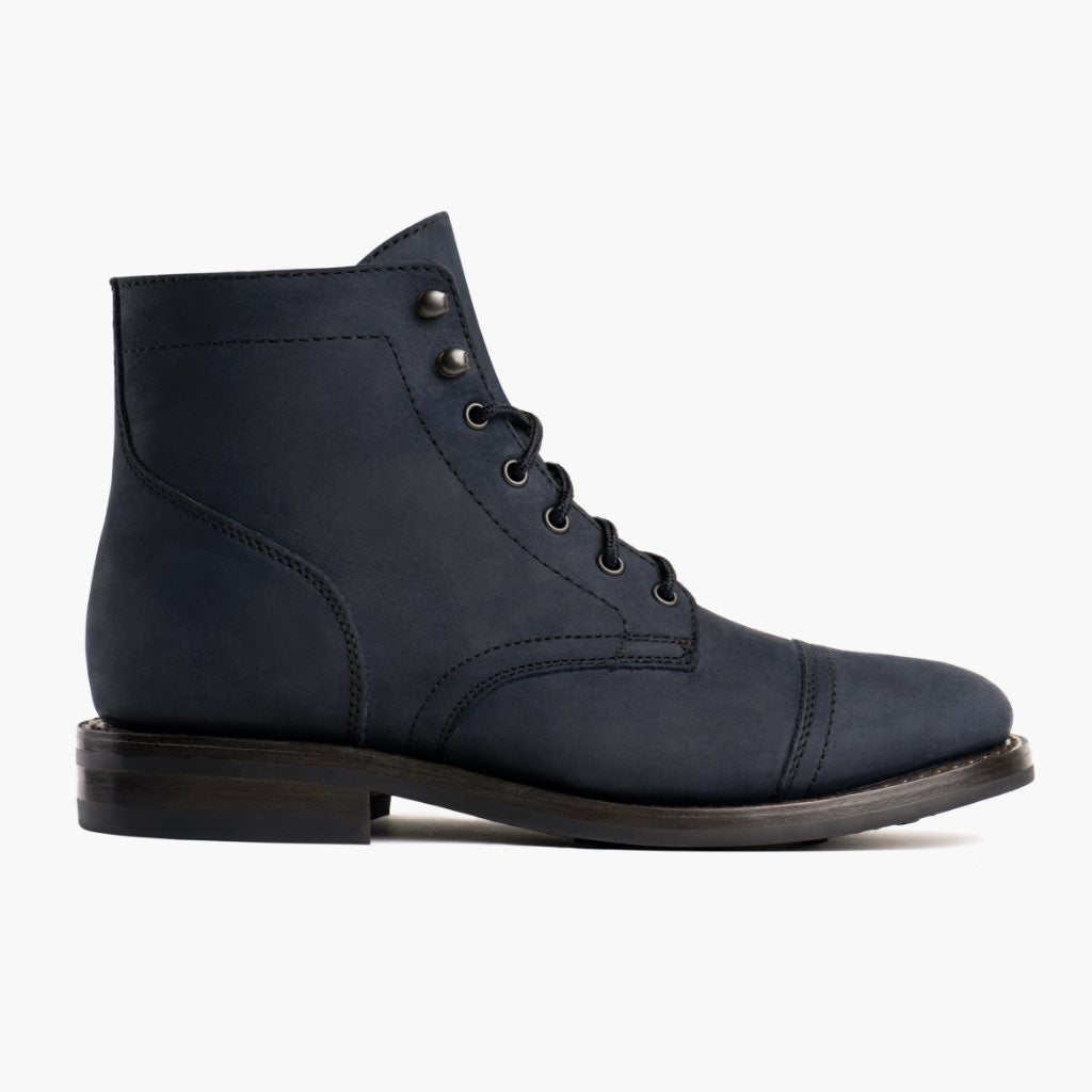Noble's Walk Frontier Goodyear Welt Lace-Up Leather Boot – Midnight Blue