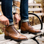 Noble's Walk Frontier Goodyear Welt Lace-Up Leather Boot – Toffee Brown