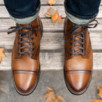 Noble's Walk Frontier Goodyear Welt Lace-Up Leather Boot – Toffee Brown