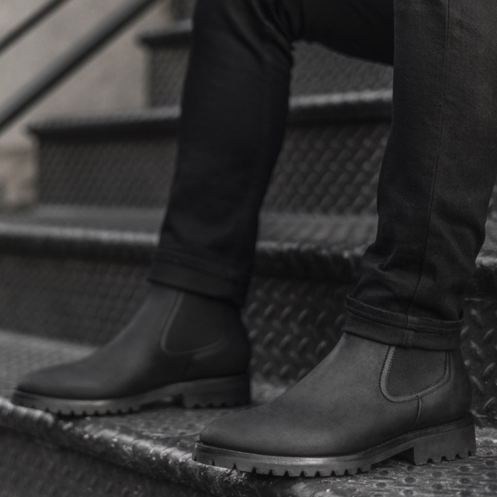 Noble's Walk Regent Goodyear Welt Chelsea Boot – Carbon Black