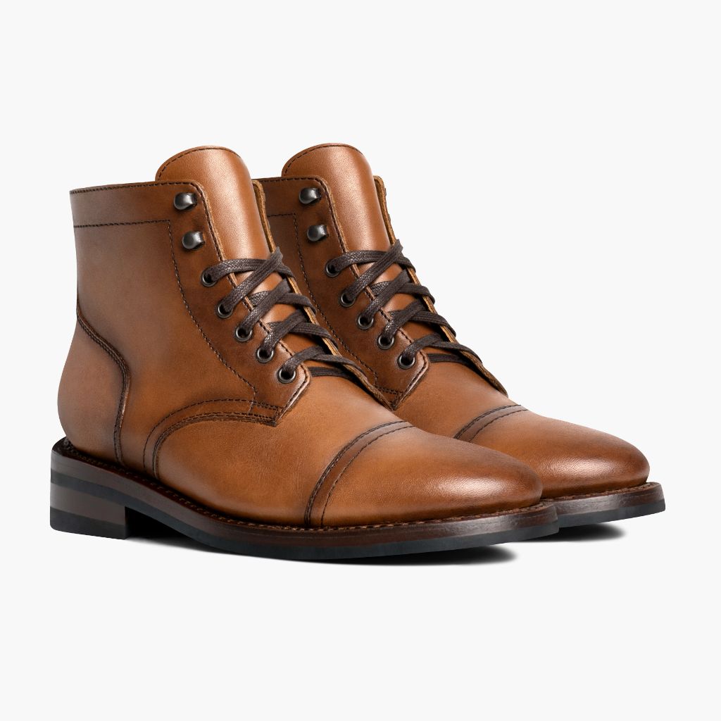 Noble's Walk Frontier Goodyear Welt Lace-Up Leather Boot – Toffee Brown