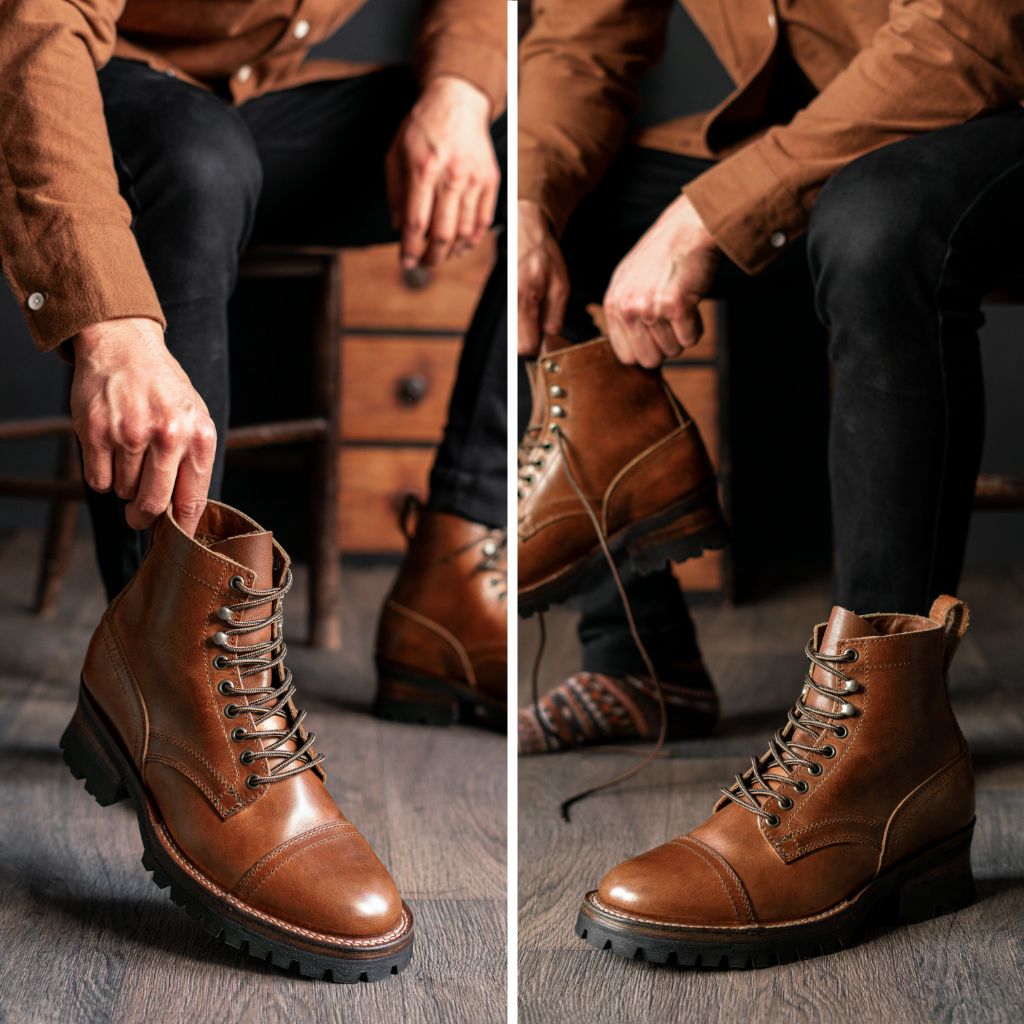Noble's Walk Outlander Goodyear Welt Service Boot – Harvest Brown