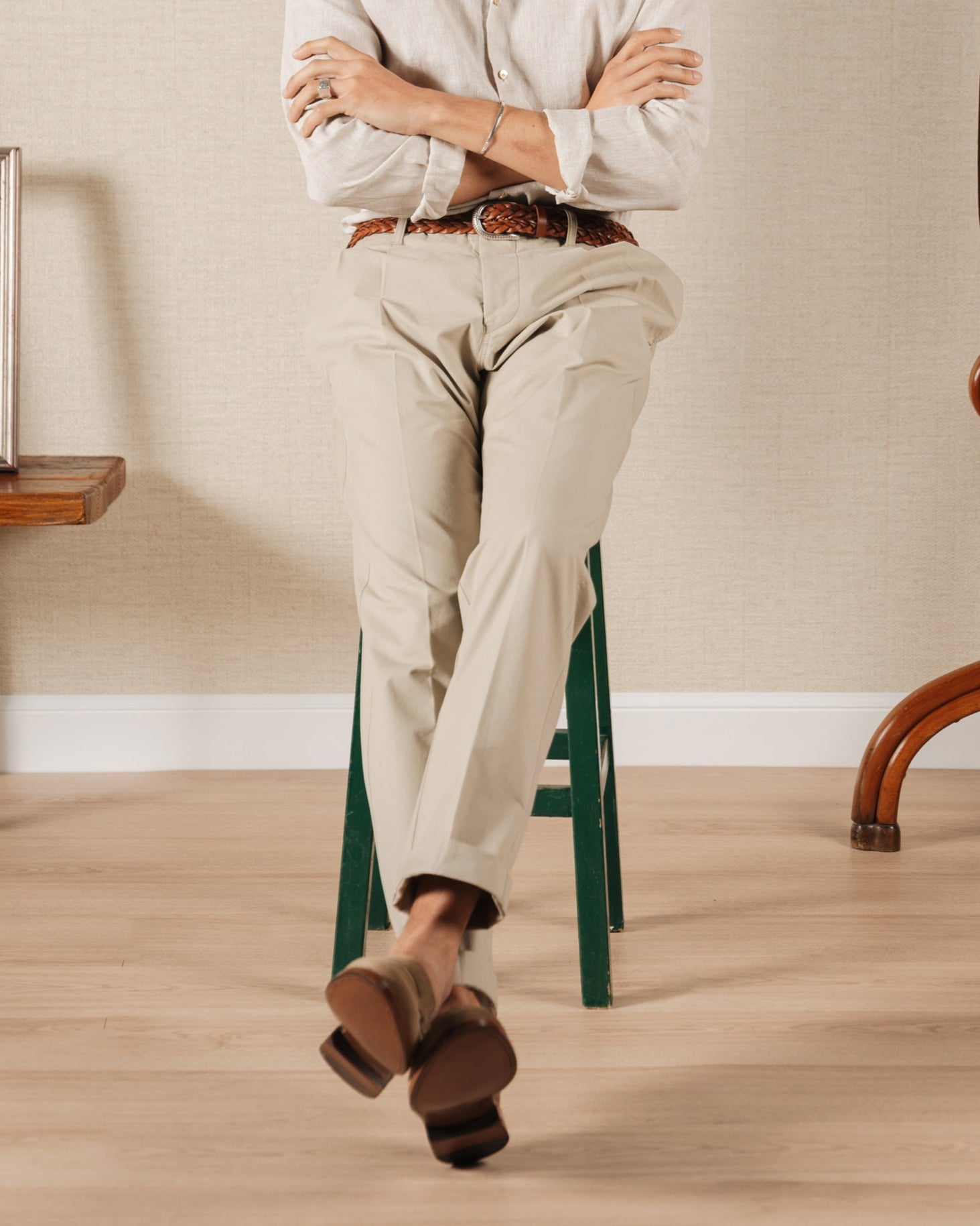 Noble's Walk Harrowmere Sand Suede Penny Loafers