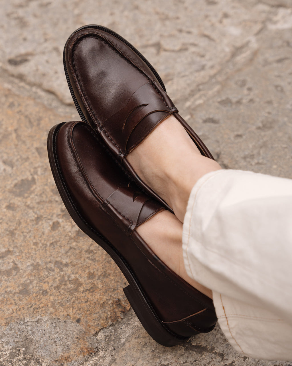 Noble's Walk Dark Brown Penny Loafers