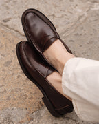 Noble's Walk Dark Brown Penny Loafers