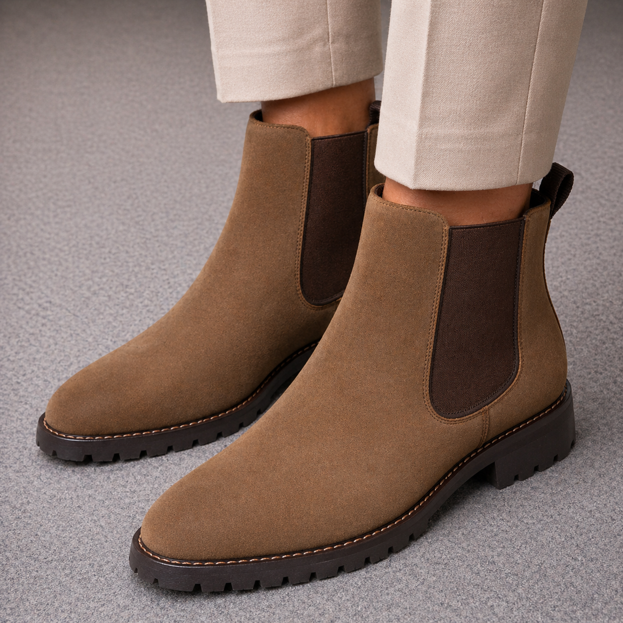 Noble's Walk Goodyear Welt Chelsea Boot – Desert Tan