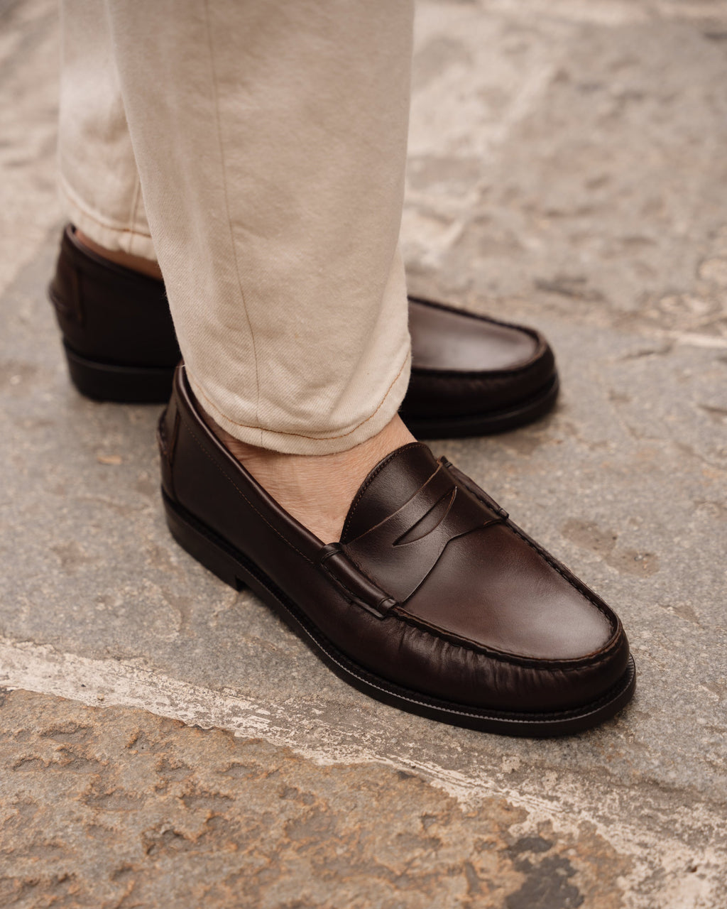 Noble's Walk Dark Brown Penny Loafers
