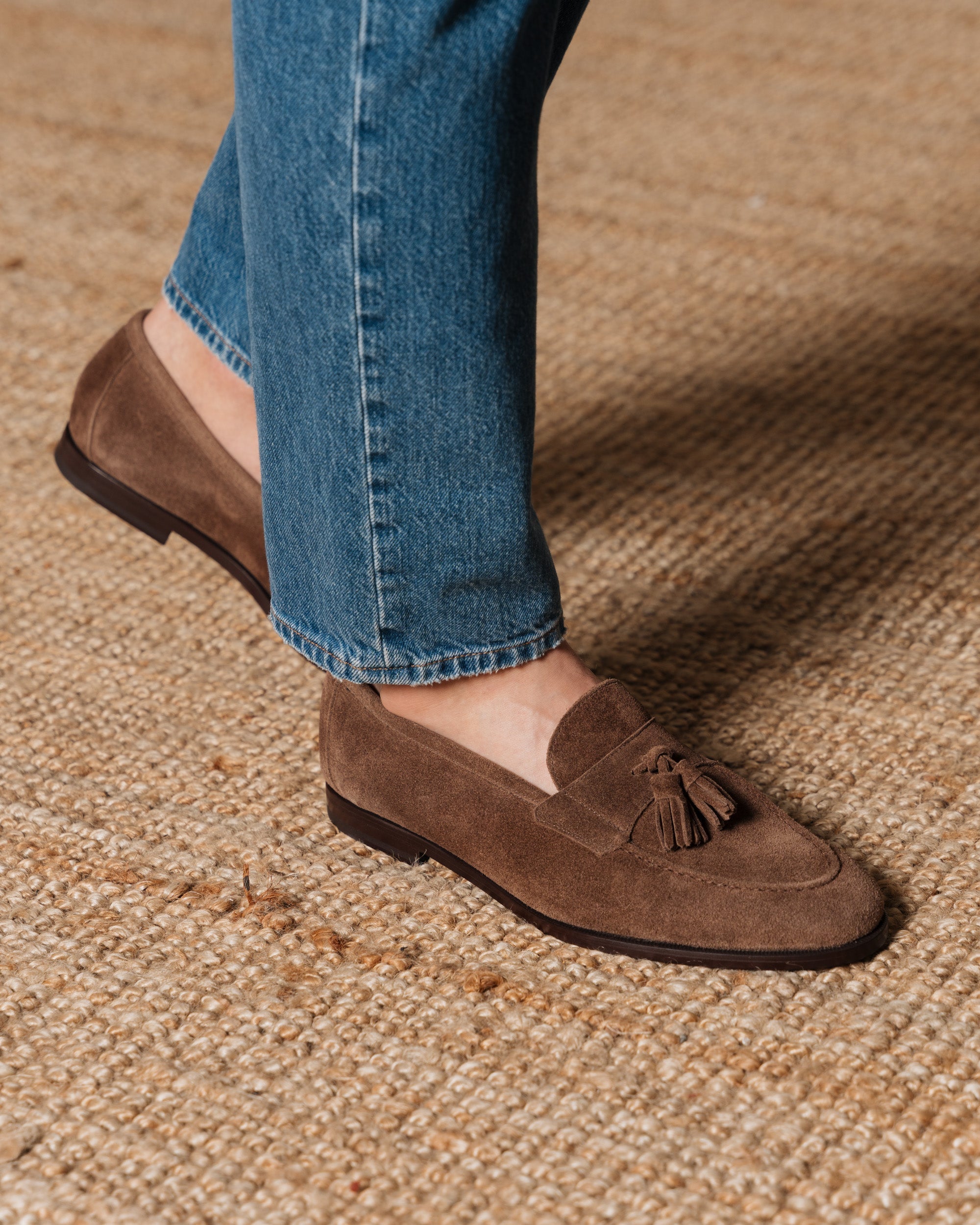 Noble's Walk Straccadent Bark Brown Suede Loafers