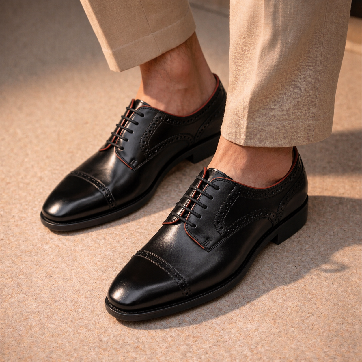 Wingtip Derby Captoe Shoes