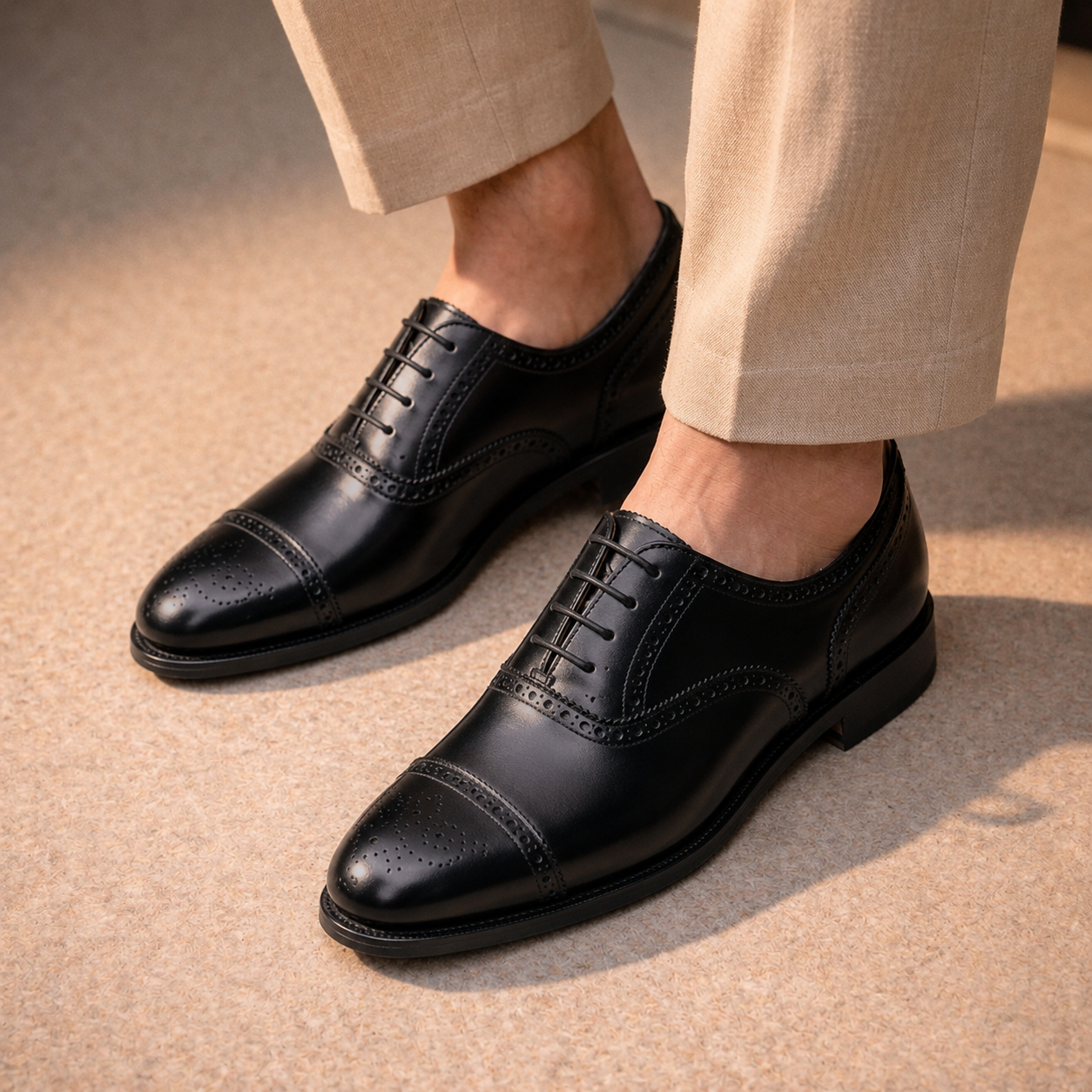 Wingtip Captoe Oxford Shoes