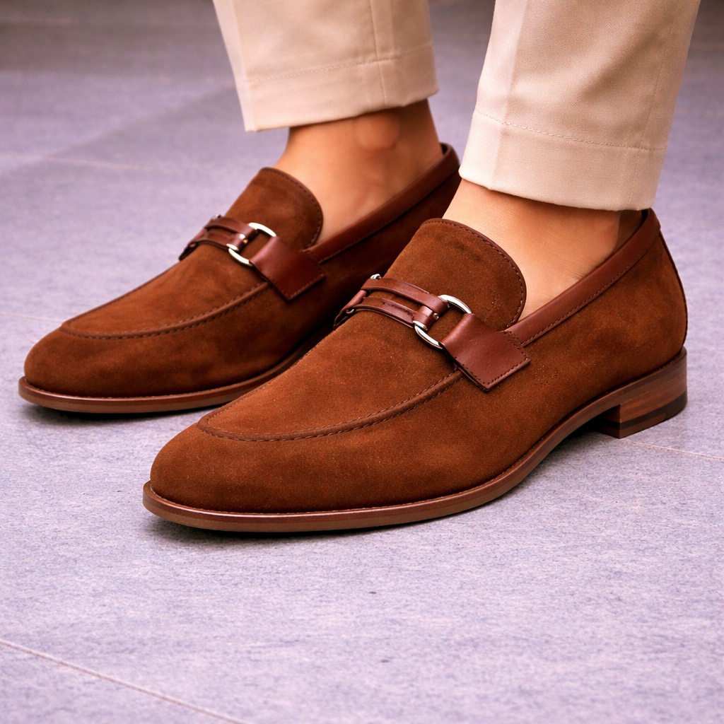 SILVA | BROWN SUEDE LOAFERS
