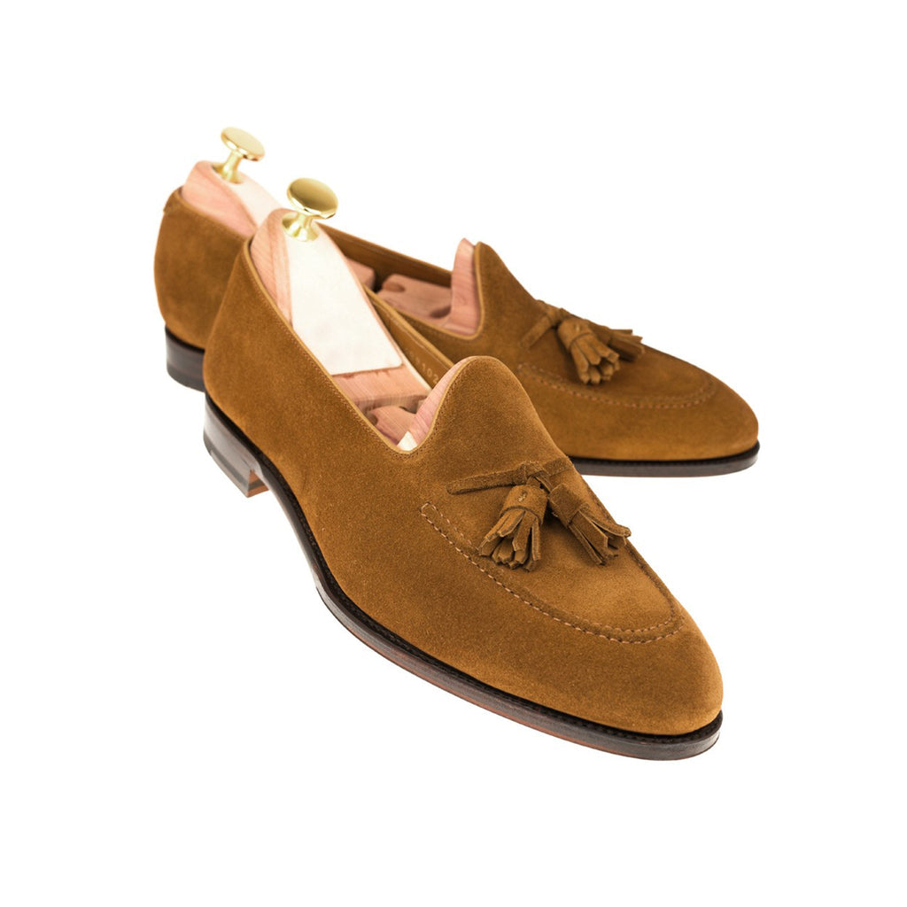 Tobacco Suede Tassel Loafer