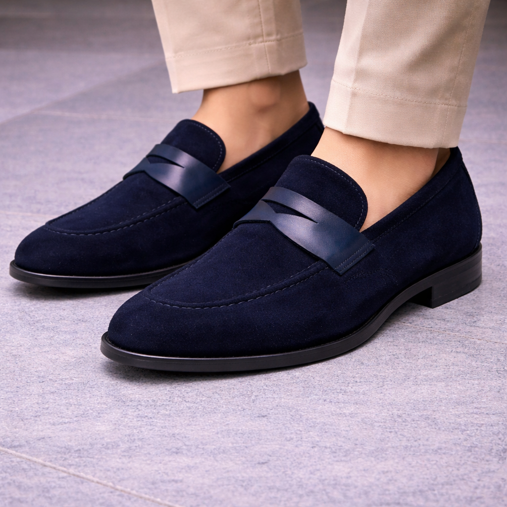 PENNY LOAFER - BLUE MAGIC SUEDE