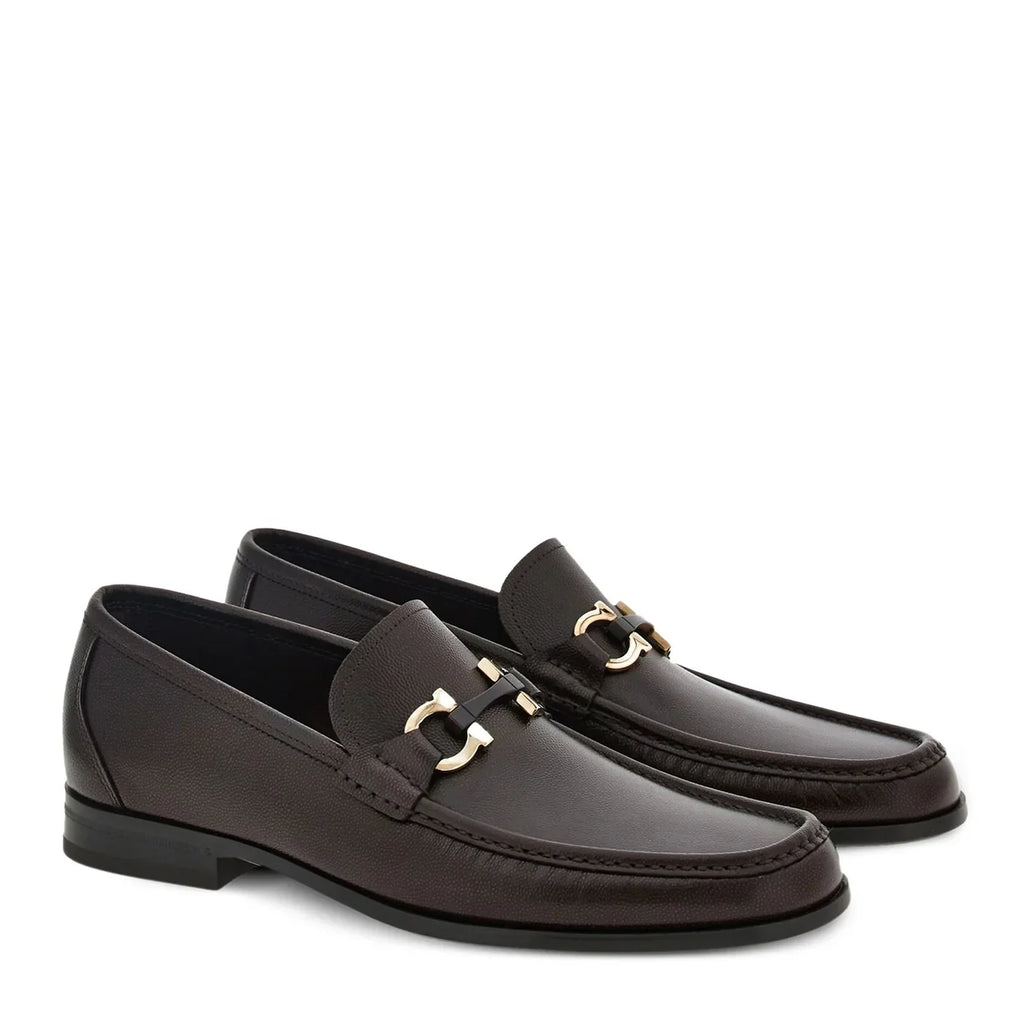 Classic Leather Horsebit-Buckled Loafer for Men