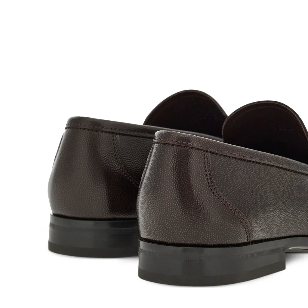 Classic Leather Horsebit-Buckled Loafer for Men