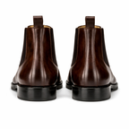 Brown Leather Seville Slip On Chelsea Boots