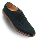 Unlined Suede Plain Toe Blucher lace up (Navy Suede)