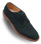 Unlined Suede Plain Toe Blucher lace up (Navy Suede)