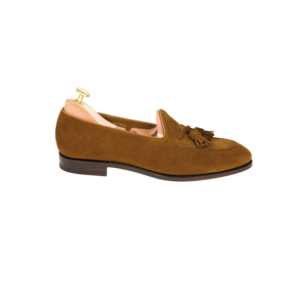 Tobacco Suede Tassel Loafer