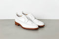 Men's White Wingtip Leather Derby Brogues —kendale