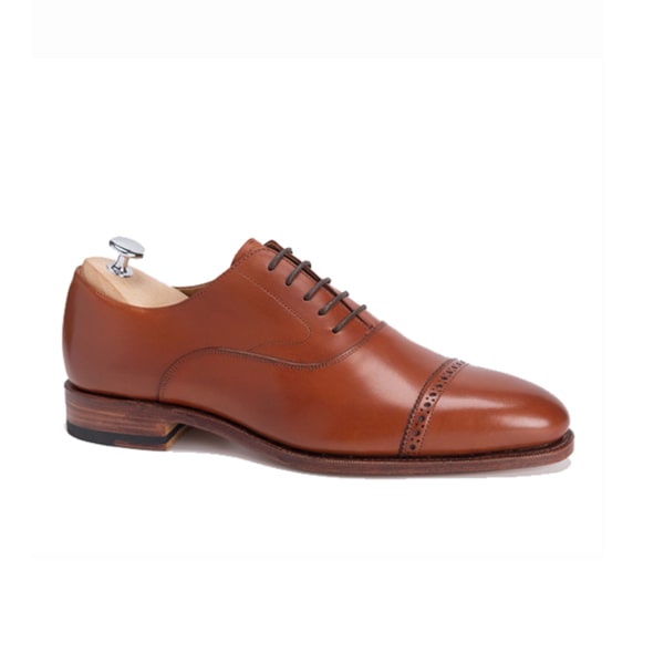 Captoe Classy Brown Leather hand Crafted Shoes