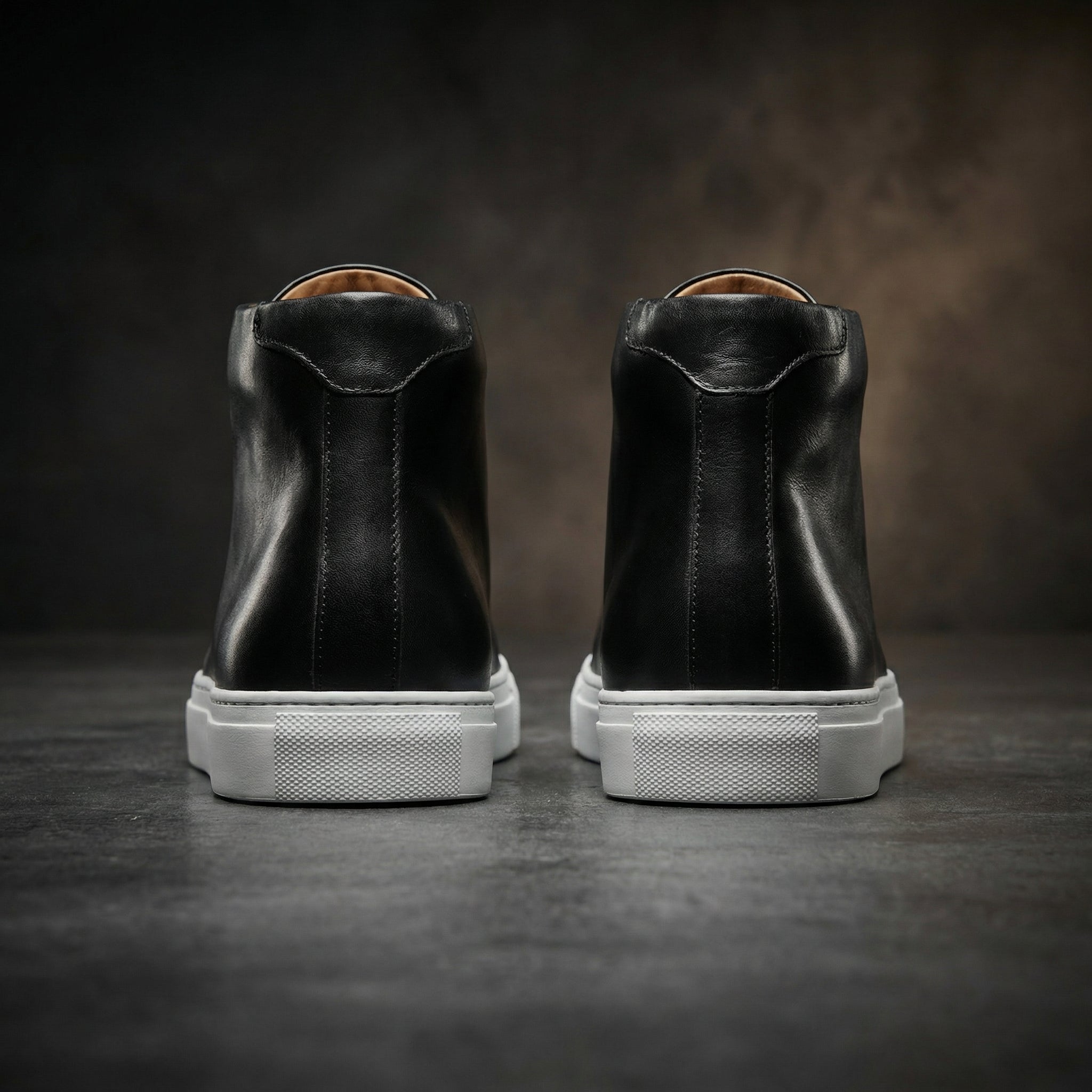 Black Leather Coleman Sneaker Boots
