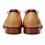 Beige Leather Kratio Brogue Oxfords - Formal Shoes