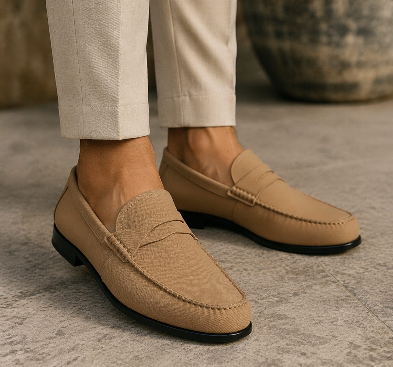 Luxury Suede Heritage Penny-strap Moc Loafers
