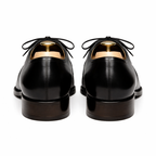 Black Leather Kratio Brogue Oxfords - Formal Shoes